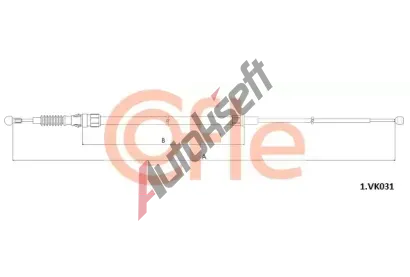 COFLE Ta�n� lanko parkovac� brzdy CFL 92.1.VK031, 92.1.VK031
