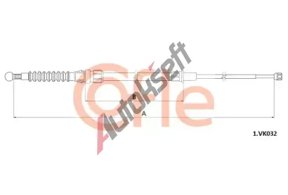 COFLE Tan lanko parkovac brzdy CFL 92.1.VK032, 92.1.VK032