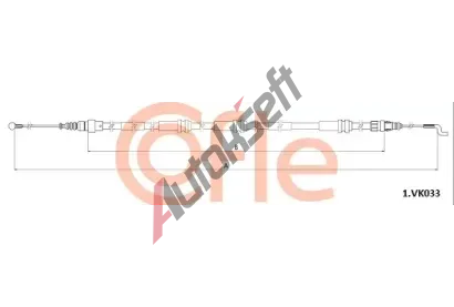 COFLE Tan lanko parkovac brzdy CFL 92.1.VK033, 92.1.VK033