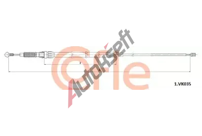 COFLE Ta�n� lanko parkovac� brzdy CFL 92.1.VK035, 92.1.VK035