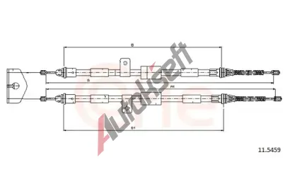 COFLE Ta�n� lanko parkovac� brzdy CFL 92.11.5459, 92.11.5459