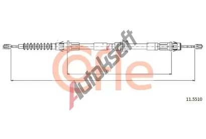 COFLE Tan lanko parkovac brzdy CFL 92.11.5510, 92.11.5510