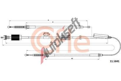 COFLE Ta�n� lanko parkovac� brzdy CFL 92.11.5841, 92.11.5841