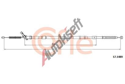 COFLE Tan lanko parkovac brzdy CFL 92.17.1489, 92.17.1489