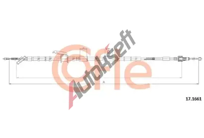 COFLE Tažné lanko parkovací brzdy CFL 92.17.1661, 92.17.1661 COFLE Tažné lanko parkovací brzdy CFL 92.17.1661, 92.17.1661