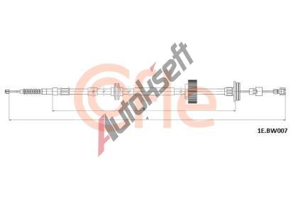 COFLE Tan lanko parkovac brzdy CFL 92.1E.BW007, 92.1E.BW007