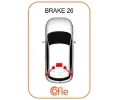 COFLE Tan lanko parkovac brzdy CFL 92.1E.FD001, 92.1E.FD001