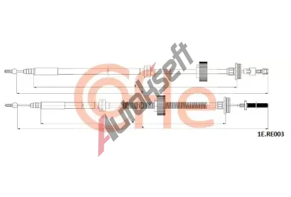 COFLE Tan lanko parkovac brzdy CFL 92.1E.RE003, 92.1E.RE003