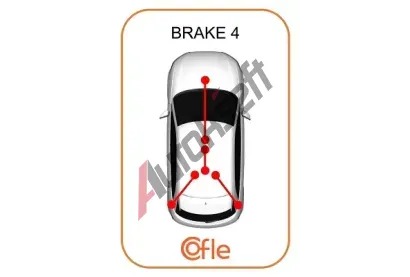 COFLE Ta�n� lanko parkovac� brzdy CFL 92.20.160B001, 92.20.160B001