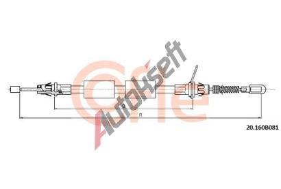 COFLE Tan lanko parkovac brzdy CFL 92.20.160B081, 92.20.160B081