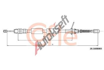 COFLE Tan lanko parkovac brzdy CFL 92.20.160B083, 92.20.160B083