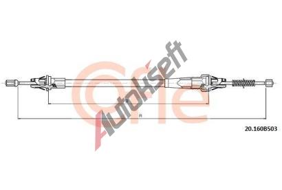 COFLE Tan lanko parkovac brzdy CFL 92.20.160B503, 92.20.160B503