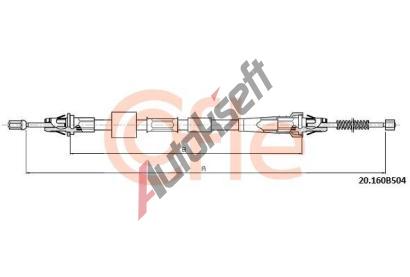 COFLE Tan lanko parkovac brzdy CFL 92.20.160B504, 92.20.160B504