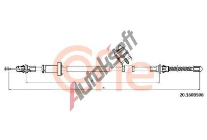 COFLE Tan lanko parkovac brzdy CFL 92.20.160B506, 92.20.160B506