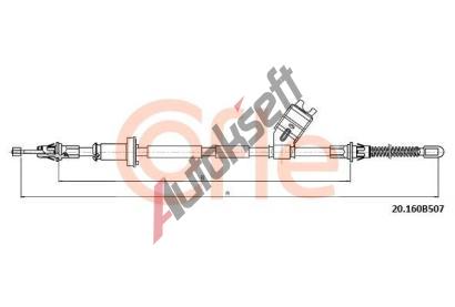 COFLE Tan lanko parkovac brzdy CFL 92.20.160B507, 92.20.160B507
