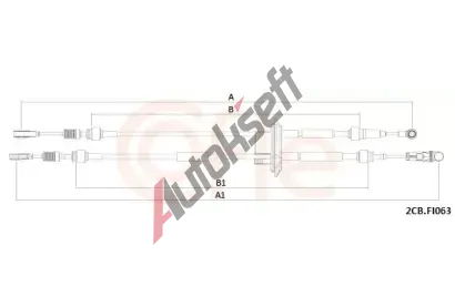COFLE Tažné lanko ruční převodovky CFL 92.2CB.FI063, 92.2CB.FI063 COFLE Tažné lanko ruční převodovky CFL 92.2CB.FI063, 92.2CB.FI063
