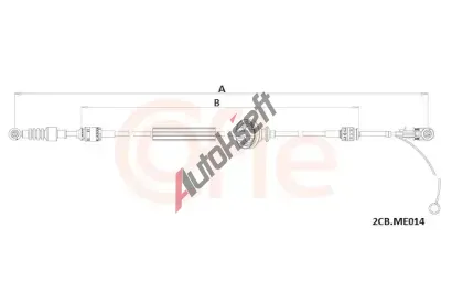 COFLE Tažné lanko ruční převodovky CFL 92.2CB.ME014, 92.2CB.ME014 COFLE Tažné lanko ruční převodovky CFL 92.2CB.ME014, 92.2CB.ME014
