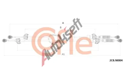 COFLE Tažné lanko ruční převodovky CFL 92.2CB.NI004, 92.2CB.NI004 COFLE Tažné lanko ruční převodovky CFL 92.2CB.NI004, 92.2CB.NI004