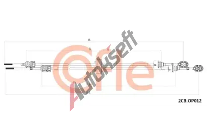 COFLE Tažné lanko ruční převodovky CFL 92.2CB.OP012, 92.2CB.OP012 COFLE Tažné lanko ruční převodovky CFL 92.2CB.OP012, 92.2CB.OP012