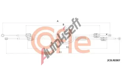 COFLE Tažné lanko ruční převodovky CFL 92.2CB.RE007, 92.2CB.RE007 COFLE Tažné lanko ruční převodovky CFL 92.2CB.RE007, 92.2CB.RE007