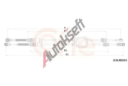 COFLE Tažné lanko ruční převodovky CFL 92.2CB.RE015, 92.2CB.RE015 COFLE Tažné lanko ruční převodovky CFL 92.2CB.RE015, 92.2CB.RE015