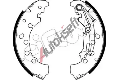 CIFAM Sada brzdových čelistí CFM 153-092, 153-092 CIFAM Sada brzdových čelistí CFM 153-092, 153-092