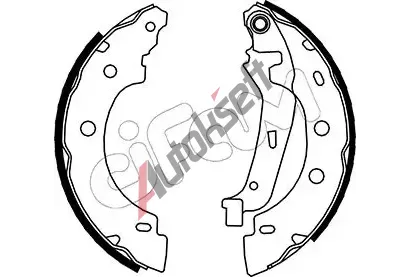 CIFAM Sada brzdovch elist CFM 153-355, 153-355