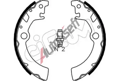 CIFAM Sada brzdovch elist CFM 153-400, 153-400