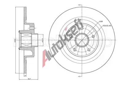 CIFAM Brzdov kotou s loiskem - 300 mm CFM 800-1089, 800-1089