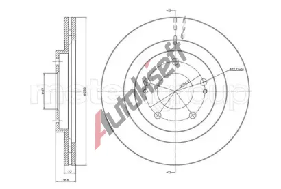 CIFAM Brzdov kotou - 284 mm CFM 800-1099, 800-1099