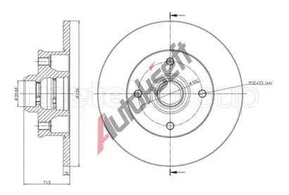 CIFAM Brzdov kotou - 226 mm CFM 800-117, 800-117