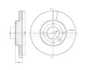 CIFAM Brzdov kotou - 239 mm CFM 800-170, 800-170