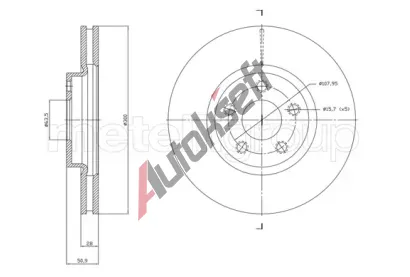 CIFAM Brzdov kotou - 300 mm CFM 800-1834C, 800-1834C