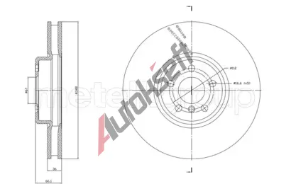 CIFAM Brzdov kotou - 348 mm CFM 800-1868C, 800-1868C