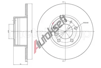CIFAM Brzdov kotou - 302 mm CFM 800-187, 800-187