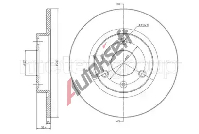 CIFAM Brzdov kotou - 247 mm CFM 800-334, 800-334