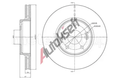 CIFAM Brzdov kotou - 280 mm CFM 800-676C, 800-676C