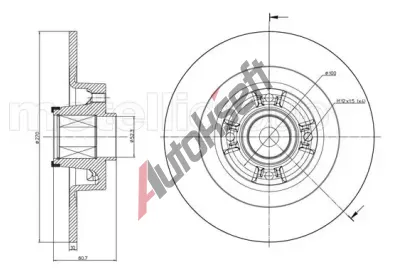 CIFAM Brzdov kotou s loiskem - 270 mm CFM 800-804, 800-804