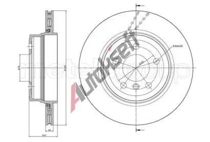 CIFAM Brzdov kotou - 320 mm CFM 800-813C, 800-813C
