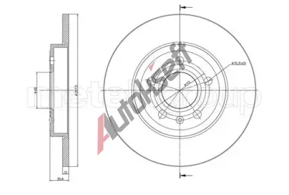 CIFAM Brzdov kotou - 288 mm CFM 800-855C, 800-855C