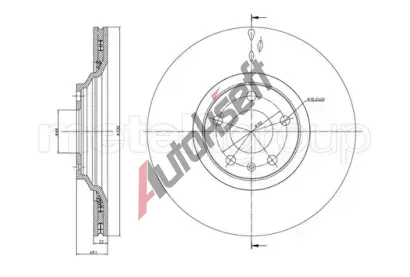CIFAM Brzdov kotou - 330 mm CFM 800-866C, 800-866C