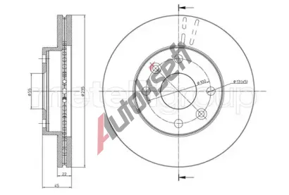 CIFAM Brzdov kotou - 235 mm CFM 800-959, 800-959