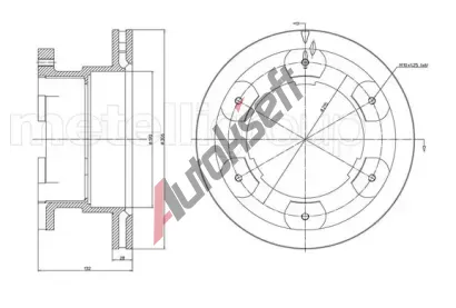 CIFAM Brzdov kotou - 306 mm CFM 800-990, 800-990