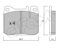 Sada brzdovch destiek CIFAM ‐ CFM 822-011-0