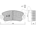 CIFAM Sada brzdovch destiek ‐ CFM 822-033-1