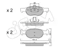 CIFAM Sada brzdovch destiek ‐ CFM 822-079-2