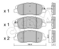 Sada brzdovch destiek CIFAM ‐ CFM 822-1031-0