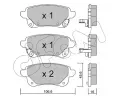 Sada brzdovch destiek CIFAM ‐ CFM 822-1112-1