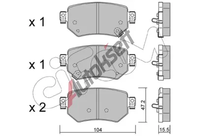 CIFAM Sada brzdovch destiek CFM 822-1159-0, 822-1159-0