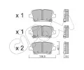Sada brzdovch destiek CIFAM ‐ CFM 822-1181-0